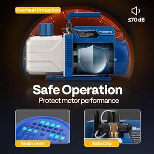 ปั๊มสุญญากาศระบบปรับอากาศ 2 ขั้นตอน ขนาด 1.5 แรงม้า 14.4 CFM สำหรับระบบปรับอากาศรถยนต์ ใช้ได้กับน้ำยา R134a/R12/R22/R502/R410a โครงสร้างโลหะ รับประกัน 1 ปี - Product Image 5