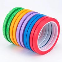 Ruban de masquage coloré, ruban de peintre coloré, ruban adhésif pour loisirs créatifs, ruban décoratif pour peinture, étiquetage et artisanat DIY, couleur arc-en-ciel