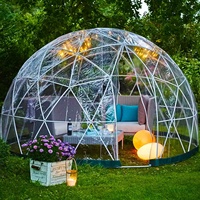 Tentes transparentes de dôme d'igloo de tente claire imperméable de dôme pour la serre chaude de restaurant de jardin
