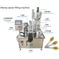 Machine de remplissage et de scellage automatique pour cuillères à miel, K-cup, sauce tomate, yaourt et café