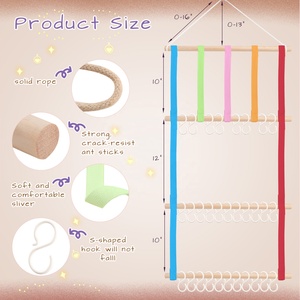 Fermagli per capelli organizzatore portaoggetti appesi a parete decorazione per la casa arcobaleno fascia per la stanza delle ragazze - Product Image 5