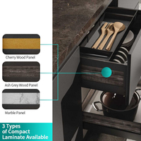 Panier coulissant en métal antirouille avec séparateurs en plastique amovibles pour quincaillerie de cuisine résidentielle modulaire personnalisée
