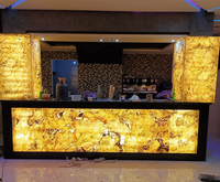 Comptoir de bar sur mesure avec éclairage LED moderne pour hôtel, bar, salle de sport, café, restaurant, boîte de nuit, design de comptoir de bar pour restaurant