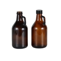 Bocaux à vin en verre de stockage scellé ambré 1L 2,5 L 4L Bouteille de vin de Californie