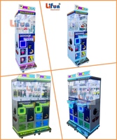 LIFUN Machine de jeu commerciale à monnayeur, type grue à pinces Spin N Drop, attrape-cadeaux pour enfants avec casier à prix, pour l'animation, à vendre