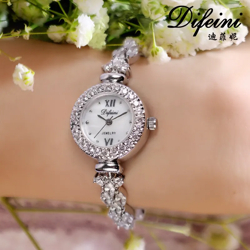 Lige-montre à Quartz en Zircon pour femmes, bijou de luxe, tendance, nouvelle collection 2021