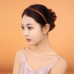 سعر الجملة AISIYU 30 6A عصابة رأس حرير توت ربطة رأس ساتان تاج مرتفع نسخة ضيقة للأطفال شعر فاخر أنيق - Product Image 2