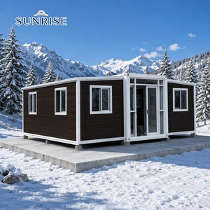 บ้านคอนเทนเนอร์แบบขยายได้ SUNRISE บ้านโมดูลาร์ทันสมัย อาคารสำนักงานกันน้ำ ทนทาน พกพาได้ ปรับแต่งได้ - Product Image 1