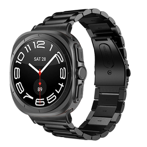 Cinturino in metallo integrato a tre maglie per Samsung <span class=keywords><strong>Watch</strong></span> 8 Classic/7 <span class=keywords><strong>Ultra</strong></span>, 22mm in acciaio inossidabile, Bestseller - Product Image 4