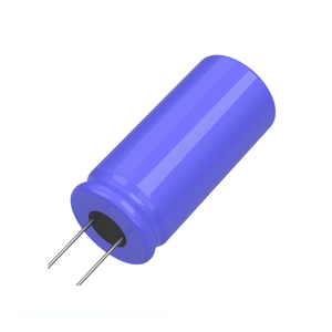 Distribuidor Autorizado, Condensador de Aluminio de 1800 uF, 20%, 35V, Radial, 678D188M035FR5D, Condensador de Orificio Pasante - Product Image 1