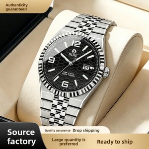 Nouvelle montre de luxe avec calendrier, aiguilles lumineuses, étanche 30M, boîtier en alliage, cadran de 40 mm, mouvement Chenlong à quartz - Product Image 1