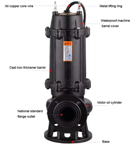 Máy bơm chìm thẳng đứng 5hp không tắc nghẽn, bơm nước giếng sâu 4 inch, bơm chuyển nước 220v 1.5hp - Product Image 2