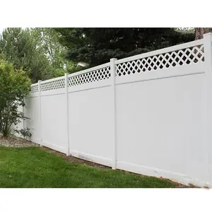 浙江乙烯基围栏面板6x6用于花园装饰白色全隐私乙烯基PVC围栏面板