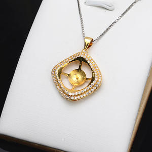 Support de pendentif en argent S925 pour collier de perles de 14-15 mm, accessoires de bijoux DIY, trouvailles semi-finies - Product Image 4