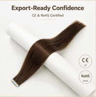 Extensions de cheveux à bandes adhésives en gros, 100 % cheveux naturels, extensions invisibles à trame de peau pour salon