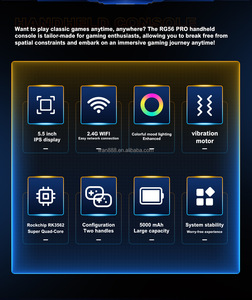 <span class=keywords><strong>Console</strong></span> de jeu portable RG56Pro, système Android, écran HD de 5,5 pouces, lecteur de jeux rétro portable, OEM, promotion à prix réduit - Product Image 4