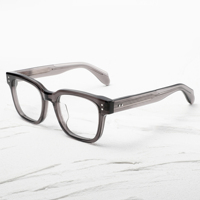 Monture de lunettes carrée épaisse de haute qualité, classique, grise, tendance, montures pour hommes, lunettes en acétate