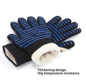 Set Sarung Tangan Silikon Memanggang, Set Sarung Tangan Dapur Warna, Sarung Tangan Penangkap Silikon BBQ <span class=keywords><strong>Pot</strong></span> - Product Image 6