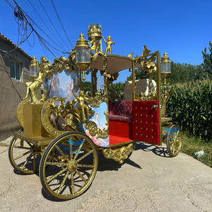 Calèche royale moderne pour le président char à chevaux vintage pour les sites pittoresques - Product Image 1