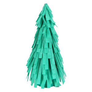 Aqua Mint Felt Fringe Small Christmas Tree Glitter <b>Frozen</b> Coastal Mini Pastel <b>Decoration</b> Tree - Product Image 3