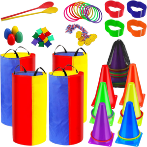 Juego Combinado 3 en 1 para Exteriores, Juego de Lanzamiento de Anillos y Barricadas para Niños, Ideal para Familias - Product Image 1