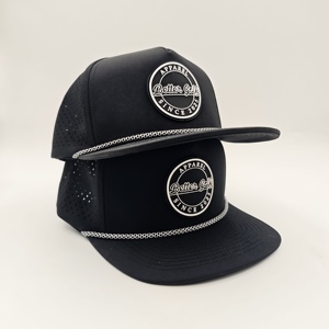 Casquette de golf 5 panneaux Collection Boutique, avec logo en silicone personnalisé, style vintage avec cordon, faible MOQ, service de personnalisation de marque OEM - Product Image 3