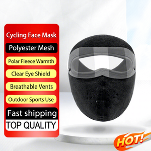 Masque facial imperméable en polaire personnalisable pour le ski et le cyclisme, protection UV extérieure, respirant, unisexe, vente en gros d'usine - Product Image 1