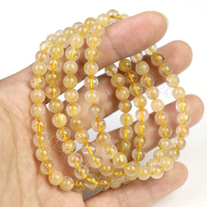 Bracelets en pierres naturelles rondes colorées de 6 mm pour femmes, <span class=keywords><strong>bracelet</strong></span> en cristal de guérison pour dames et filles - Product Image 5