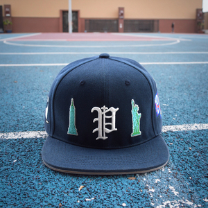 Cao Cấp Người Đàn Ông Của 6-Bảng Điều Chỉnh Hóa Đơn Phẳng Bóng Rổ Thể Thao Cap Tùy Chỉnh Thêu Vá Biểu Tượng Snapback Thiết Kế Nhiệt đới Mô Hình Lá - Product Image 1