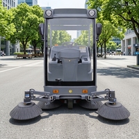 Balayeuse de voirie compacte, durable et robuste avec réservoir d'eau, nouvelle balayeuse industrielle électrique efficace