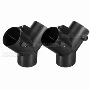 1/2pcs 75mm Valve Flap Adjustable Air Vent Ducting <b>Splitter</b> Exhaust Pipe Joiner Connector for Diesel Parking Heater - Product Image 1