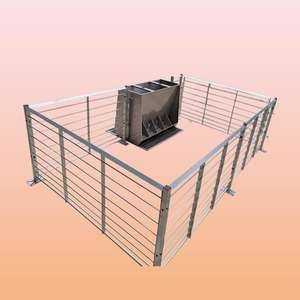 Nouvelle cage d'engraissement pour porcelets certifiée qualité, en acier galvanisé à chaud durable, taille personnalisable, longue durée de vie, complète - Product Image 1