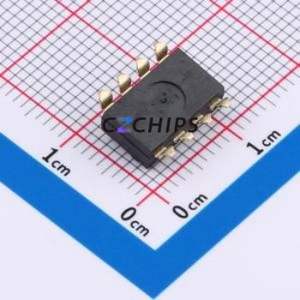 HX 2.54-4P TPGT DIP Switch SMD-8P,6.15x10.16mm Switch Flat Toggle, Raised Type Single Pole Single Throw 4 Gull Wing Type - Product Image 2