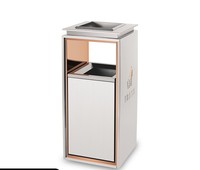 Support deux compartiments poubelle boîte de rangement rue recicing plastique pédale poubelle acier 50l pour cuisine extérieure poubelle