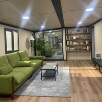 Maison de conteneur modulaire pliable extensible en acier à isolation thermique et imperméable de 20 pieds et 40 pieds, personnalisée en gros