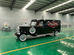 Factory Customized Vintage Black Coffin Carriage Horse Wagon Antique Electric Buggy Electric Funeral Horse Hearse - Product Image 5