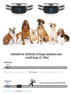 A mazon Top Seller Vibration Rechargeable No Bark Dog Collar OEM Dog <span class=keywords><strong>Anti</strong></span> Bark Collar - Product Image 5