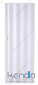 Portes pliantes à double ouverture <span class=keywords><strong>centrale</strong></span> en <span class=keywords><strong>PVC</strong></span> effet chêne blanc minimaliste avec poignées pour supermarché, atelier, usage intérieur, Royaume-Uni - Product Image 3