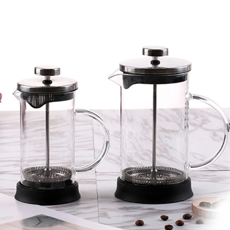 Amazon Hot Selling Glass Double Wall Insulated Glass French Coffee Press, Microwave Safe Carafe. Coffee And Tea Maker