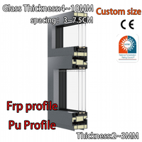 Proveedor de Ventanas de PU Fabrica Perfiles de Fibra de Vidrio Extruida FRP GRP Resistentes a la Intemperie para Obras de Ingeniería Comercial