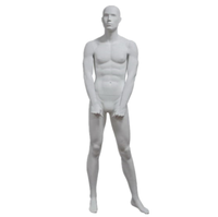 Mannequin masculin réaliste en fibre de verre corps entier mode posant Mannequins buste blanc hommes mannequin factice support pour affichage de vêtements