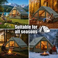 Tente Gonflable Premium Étanche Portable Détachable en Oxford pour Fêtes et Camping Quatre Saisons, Deux Pièces, Durable