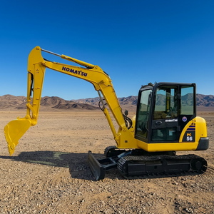 รถขุดขนาดเล็ก Komatsu pc56 มือสอง ระบบไฮดรอลิกเดิมๆ ชั่วโมงการทำงานต่ำ เหมาะสำหรับงานปรับปรุงสวน รถขุด 6 ตัน - Product Image 1
