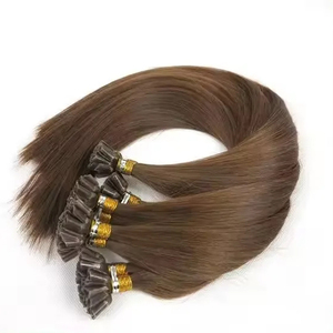 Ý Keratin utip đôi rút ra prebonded phần mở rộng tóc con người Salon lớp giá bán buôn tóc Trinh Nữ U/Flat/I <span class=keywords><strong>tip</strong></span> - Product Image 1