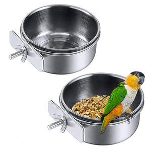 Comedero Para Pájaros De Acero Inoxidable – Colgante, Fácil De Llenar Y Limpiar (14x27.5 Cm)