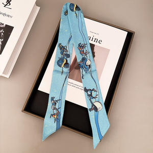 90*5cm Koreanischer Stil Vielseitiges Neues Modisches Auto-förmiges Damen-Bindeband Langes Haarband Fließendes Band Kleines Halstuch - Product Image 5