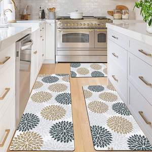 Tapetes para cocina impermeables para interiores, alfombrilla para pies, Juego de 2 alfombras de cocina, Alfombra de cocina cómoda antifatiga, alfombrillas para Cocina - Product Image 1