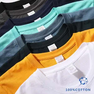 Maglietta di abbigliamento XXXL 280g in cotone 100% in tinta unita T-Shirt taglie forti