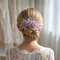 YouLaPan Peigne à cheveux exquis en strass fait à la main, accessoire de cheveux élégant pour mariage, banquet, danse, fête, YXA412