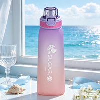 Bouteille d'eau en PP de qualité alimentaire avec couvercle à ouverture rapide, résistante aux fuites, isolation thermique, pour le sport, les voyages, la randonnée, le camping, passe au lave-vaisselle